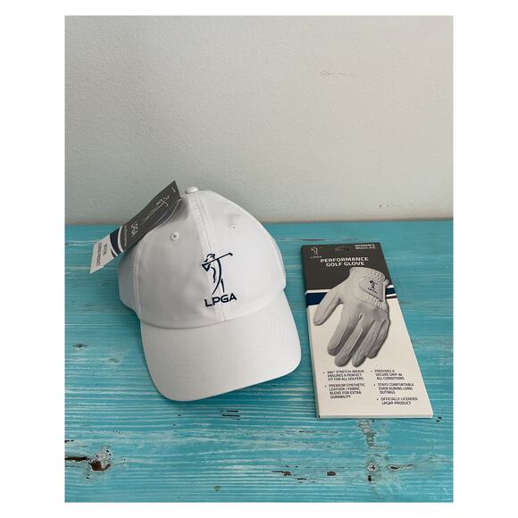 LPGA Women's Runner Cap & Performance Golf Glove Set - Picture 1 of 2